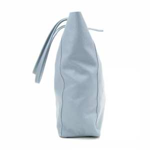 Женская кожаная сумка шоппер голубая Firenze Italy F-IT-7622BLM