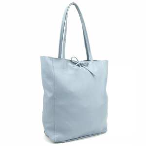 Женская кожаная сумка шоппер голубая Firenze Italy F-IT-7622BLM