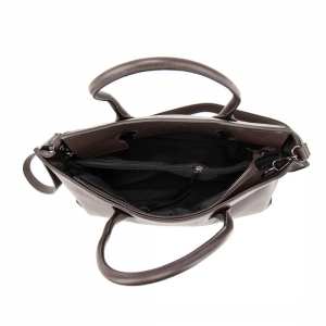 Шкіряна сумка середніх розмірів колір шоколад Firenze Italy F-IT-76222DB