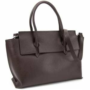 Шкіряна сумка середніх розмірів колір шоколад Firenze Italy F-IT-76222DB