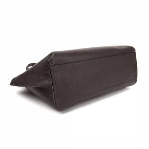 Шкіряна сумка середніх розмірів колір шоколад Firenze Italy F-IT-76222DB