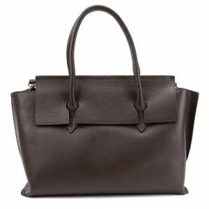 Шкіряна сумка середніх розмірів колір шоколад Firenze Italy F-IT-76222DB