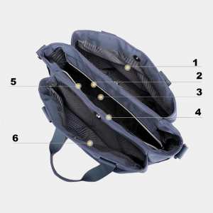 Женская тектсильная вместительная сумка Confident WT-8533LB