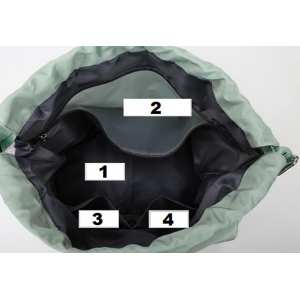 Текстильна спортивная сумка м'ятного кольору Confident TB1-T-802GR