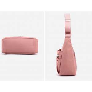 Жіночий рожевий тканинний месенджер Confident WT1-206P