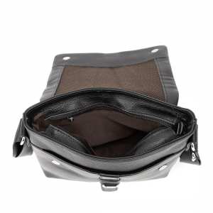 Мессенджер черный кожаный TIDING BAG A25-8805A Мессенджер черный кожаный TIDING BAG A25-8805A