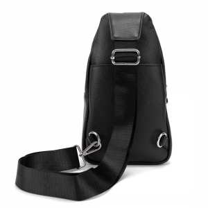 Шкіряний чорний чоловічий слінгTiding Bag A25F-250100A