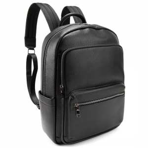 Мужской кожаный рюкзак черный Tiding Bag A25F-131419A