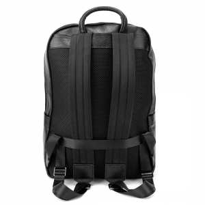 Мужской кожаный рюкзак черный Tiding Bag A25F-2418A