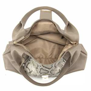 Жіноча містка шкіряна сумка на плече із вставкою рептилія Tavinchi CH-555B-R Жіноча містка шкіряна сумка на плече із вставкою рептилія Tavinchi CH-555B-R