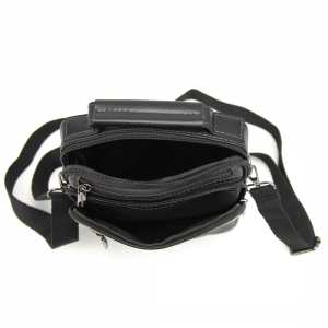 Барсетка мужская кожаная черная Ruff Ryder RR-10099-1A