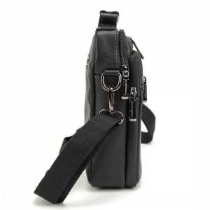 Барсетка мужская кожаная черная Ruff Ryder RR-10099-1A