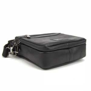 Барсетка мужская кожаная черная Ruff Ryder RR-10099-1A