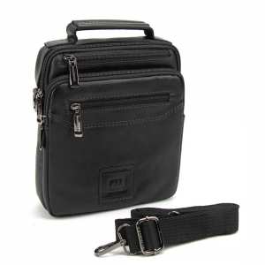 Барсетка мужская кожаная черная Ruff Ryder RR-10099-1A