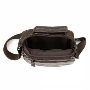 Месенджер шкіряний на кілька відділень чорний Ruff Ryder RR-9102-1DB