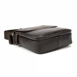 Месенджер шкіряний на кілька відділень чорний Ruff Ryder RR-9102-1DB