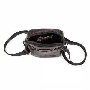 Маленька чоловіча сумка через плече шкіряна Ruff Ryder RR-001-3DB