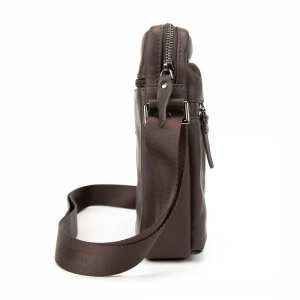 Месенджер класичний в гладкій шкірі коричневий Tiding Bag 8717C Месенджер класичний в гладкій шкірі коричневий Tiding Bag 8717C