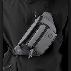 Чоловіча поясна сумка текстильна Confident AT08-1258G