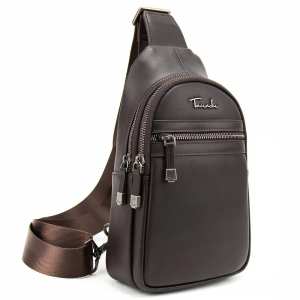 Кожаный мужской коричневый слинг через плечо Tavinchi TV-SM8-830C Кожаный мужской коричневый слинг через плечо Tavinchi TV-SM8-830C