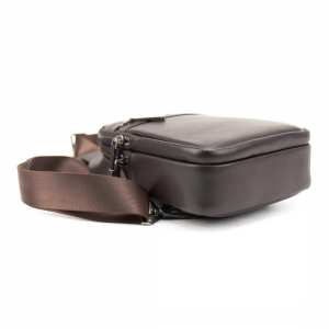 Кожаный мужской коричневый слинг через плечо Tavinchi TV-SM8-830C