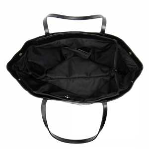 Шкіряний жіночий шоппер з акцентними блакитними швами Tavinchi CH-4835ABL-FL