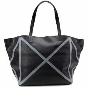 Шкіряний жіночий шоппер з акцентними сірими швами Tavinchi CH-4835AG-FL