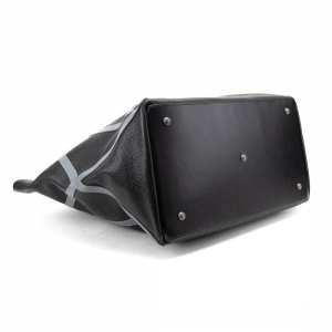 Шкіряний жіночий шоппер з акцентними сірими швами Tavinchi CH-4835AG-FL