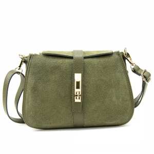 Женское замшевое кроссбоди на застежке Firenze Italy F-IT-9895OL