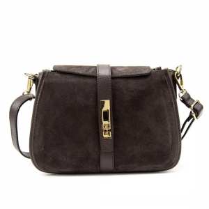 Жіноче замшеве кросбоді на застібці Firenze Italy F-IT-9895DB