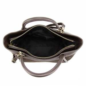 Замшева жіноча сумка з шкіряною вставкою Firenze Italy F-IT-7668DB