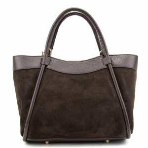 Замшева жіноча сумка з шкіряною вставкою Firenze Italy F-IT-7668DB