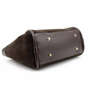 Замшева жіноча сумка з шкіряною вставкою Firenze Italy F-IT-7668DB