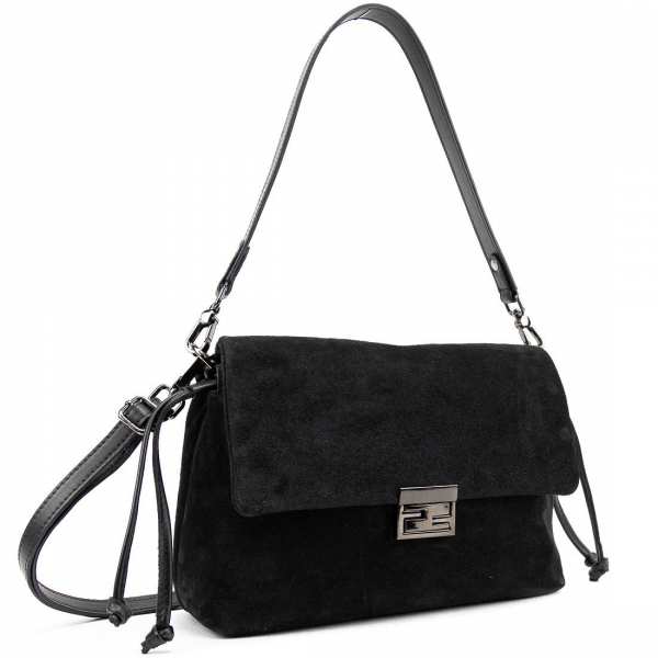 М'яке замшеве жіноче кросбоді із затяжками Tavinchi CH-8585A-Y