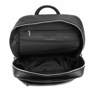 Чоловічий шкіряний рюкзак чорний Tiding Bag A25F-210727A