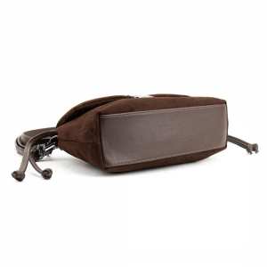 М'яке замшеве жіноче кросбоді із затяжками Tavinchi CH-8585DB-Y