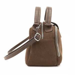 Мягкая замшевая сумка на два отдела с ручкой Firenze Italy F-IT-1045DB-Y