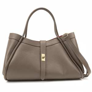 Кожаная большая сумка цвета тауп Firenze Italy F-IT-7641T