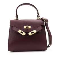 Небольшая классическая кожаная сумочка Firenze Italy F-IT-9866BO