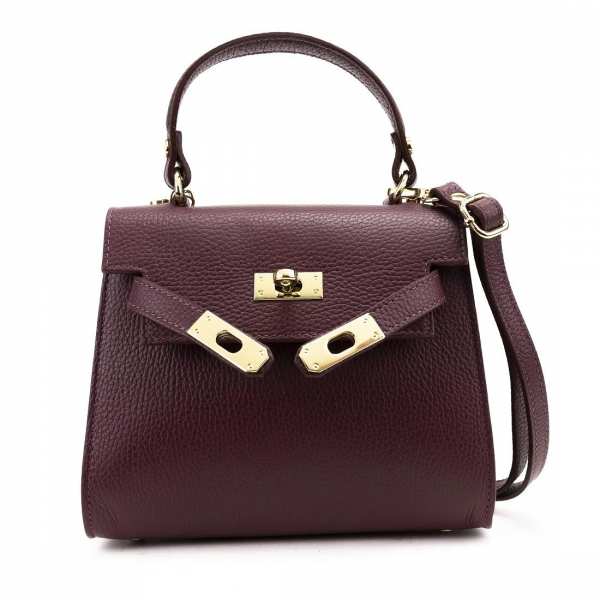 Небольшая классическая кожаная сумочка Firenze Italy F-IT-9866BO