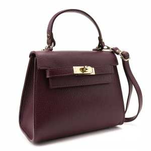 Небольшая классическая кожаная сумочка Firenze Italy F-IT-9866BO