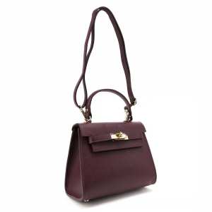 Небольшая классическая кожаная сумочка Firenze Italy F-IT-9866BO