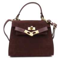 Небольшая классическая замшевая сумочка Firenze Italy F-IT-98667BO