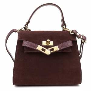 Небольшая классическая замшевая сумочка Firenze Italy F-IT-98667BO Небольшая классическая замшевая сумочка Firenze Italy F-IT-98667BO