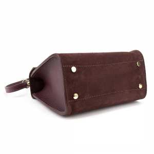 Небольшая классическая замшевая сумочка Firenze Italy F-IT-98667BO