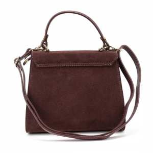Небольшая классическая замшевая сумочка Firenze Italy F-IT-98667BO