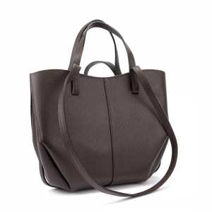 Черная кожаная женская сумка средних размеров Firenze Italy F-IT-7666DB