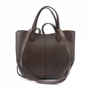 Черная кожаная женская сумка средних размеров Firenze Italy F-IT-7666DB