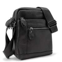 Шкіряний невеликий месенджер на два відділи Tiding Bag M56-2007A