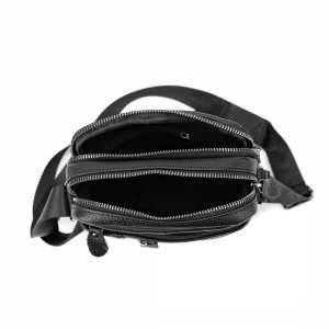 Кожаный небольшой мессенджер на два отделения Tiding Bag M56-2007A